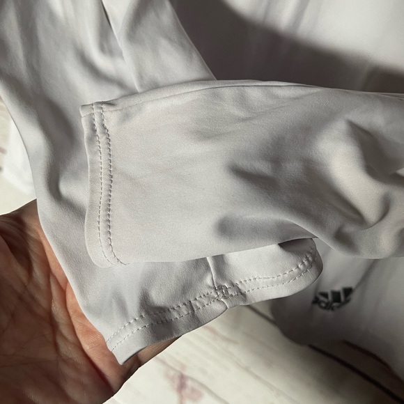 Adidas Climalite Running  AKTIV Against Cancer Size Top White Black Hooded - Picture 6 of 7